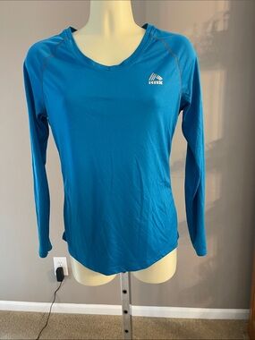 RBX Women’s Long-Sleeve Performance Top — Teal Blue  EUC